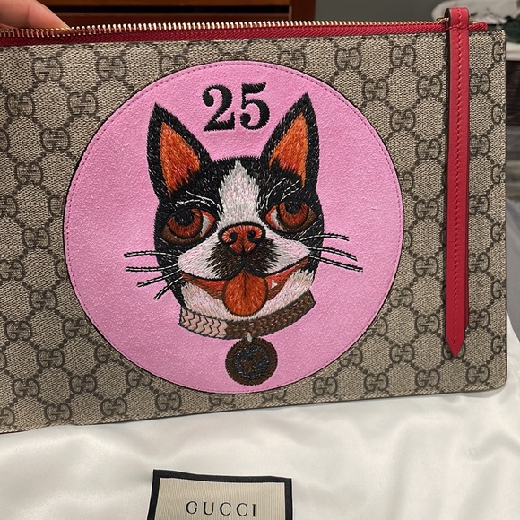 Gucci pouch, with Bosco patch - Picture 1 of 8